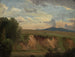 Fransk landskabsmaleri med en afskallet undervegetation - Johann Wilhelm Schirmer — visning af kunstværket