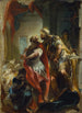 Saint Samson med kejser Justinianus - Johann Wolfgang Baumgartner — visning af kunstværket