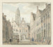 Rue Nieuwstraat i Utrecht med udsigt over Domtoren - Johanna de Bruyn — visning af kunstværket