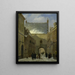 La porte de la prison de La Haye - Johannes Adrianus van der Drift — indrammet kunstværk på væggen