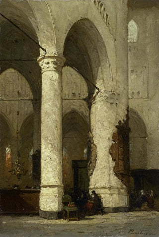 Johannes Bosboom - Interior of the Hooglandse Church Leiden.webp