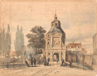Porte des Wittevrouwen à Utrecht - Johannes Bosboom — visning af kunstværket