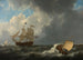 Skibe i en Stormfuld Sø - Johannes Christiaan Schotel — visning af kunstværket