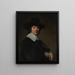 Portrait af en mand - Johannes Cornelisz Verspronck — indrammet kunstværk på væggen