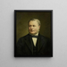 Portrait af Pieter Hendrik van Gelder 1822-1883 - Johannes Ephraim — indrammet kunstværk på væggen