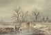 Vinterlandskab - Johannes Franciscus Hoppenbrouwers — visning af kunstværket
