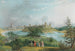 Johannesstadt og en del af Narva set fra Joachimsthal-højden - Johannes Hau — visning af kunstværket