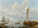 Navigation dans un estuaire calme - Johannes Hermanus Koekkoek — visning af kunstværket