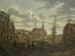 Le Rapenburg i Leyde tre dage efter eksplosionen af en krudtskib den 12. januar 1807 - Johannes Jelgerhuis — visning af kunstværket