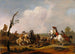 Kamp-scene - Johannes Lingelbach — visning af kunstværket