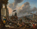 Port sur la Méditerranée - Johannes Lingelbach — visning af kunstværket