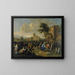 Fête de paroisse - Johannes Lingelbach — indrammet kunstværk på væggen