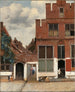 Vue af Delft-husene kendt som Den Lille Gade - Johannes Vermeer — visning af kunstværket