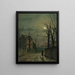 Coin de den gamle vej Claughton nær Scarborough - John Atkinson Grimshaw — indrammet kunstværk på væggen