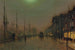 Reproduktion Maleri Reekie Glasgow - John Atkinson Grimshaw — visning af kunstværket