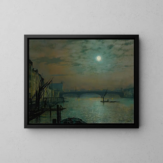 John Atkinson Grimshaw - Southwark Bridge by Moonlight.webp