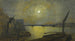 Pont de Southwark depuis Blackfriars au clair de lune - John Atkinson Grimshaw — visning af kunstværket