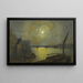 Pont de Southwark depuis Blackfriars au clair de lune - John Atkinson Grimshaw — indrammet kunstværk på væggen