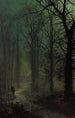 Gennem træet - John Atkinson Grimshaw — visning af kunstværket
