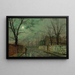 Under de sølvstrålede måneskin - John Atkinson Grimshaw — indrammet kunstværk på væggen