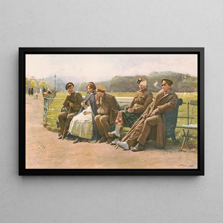 John Charles Dollman - Recuperating soldiers.webp