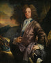Portrait af William Paul 1673-1711 fra Bray Berkshire med sin hund og et gevær - John Closterman — visning af kunstværket