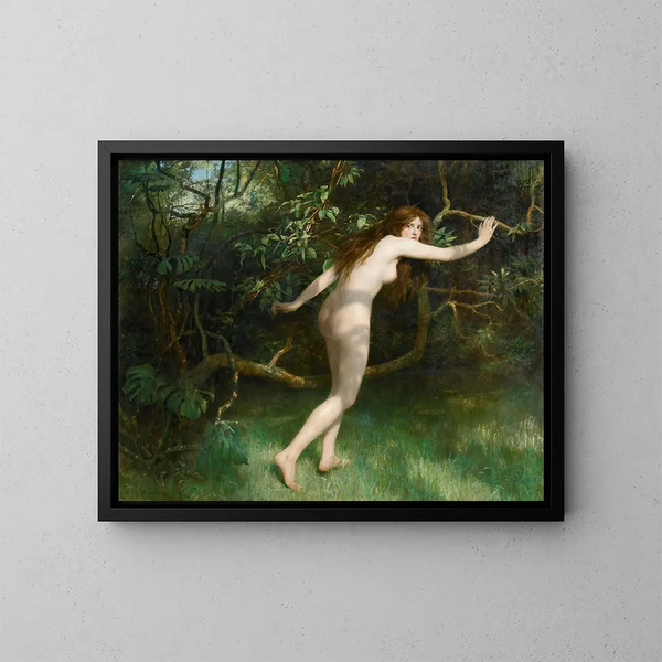 Ève - John Collier — indrammet kunstværk på væggen
