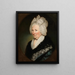 Portrait af Mme Dobbyn - John Comerford — indrammet kunstværk på væggen