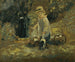 En dreng med en legetøjsvogn - John Constable — visning af kunstværket
