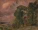 En udsigt over Hampstead under tordenvejr - John Constable — visning af kunstværket