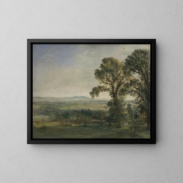 Bardon Hill, Coleorton Hall - John Constable — indrammet kunstværk på væggen