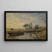 Barge sous l'écluse de Flatford - John Constable — indrammet kunstværk på væggen