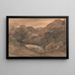 Borrowdale, aften efter en smuk dag, 1. oktober 1806 - John Constable — indrammet kunstværk på væggen