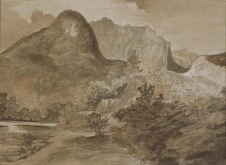 Rocher du château, Borrowdale - John Constable — visning af kunstværket