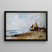 Landskabslandskab nær Brighton - John Constable — indrammet kunstværk på væggen