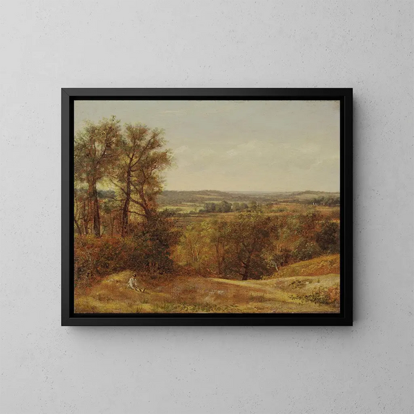 Vallée de Dedham - John Constable — indrammet kunstværk på væggen