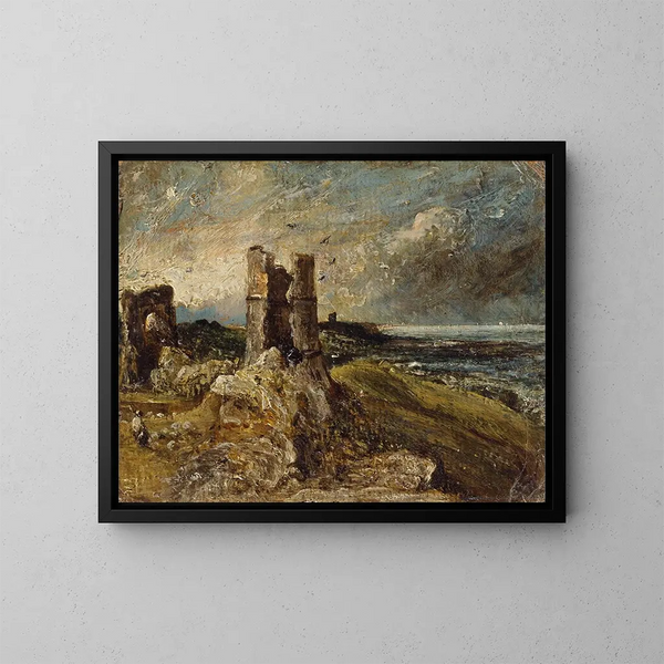Château de Hadleigh - John Constable — indrammet kunstværk på væggen