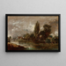 Pont de Harnham, Salisbury - John Constable — indrammet kunstværk på væggen