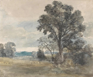 Landskabsmaleri i East Bergholt - John Constable — visning af kunstværket