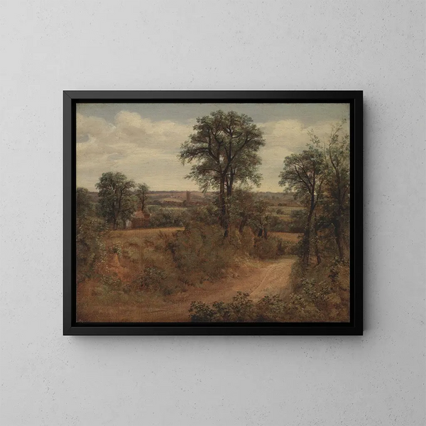Allé nær Dedham - John Constable — indrammet kunstværk på væggen