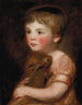 Miss Lewis med en kanin - John Constable — visning af kunstværket