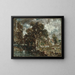 Sur la floden Stour - John Constable — indrammet kunstværk på væggen