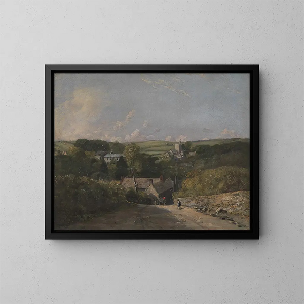 Village d'Osmington - John Constable — indrammet kunstværk på væggen