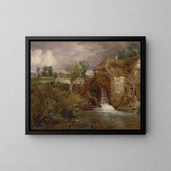 Moulin de Parham i Gillingham - John Constable — indrammet kunstværk på væggen