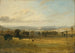 Esquisse af Leighton Hall Lancashire, bjergene i Lake District i det fjerne - John Constable — visning af kunstværket