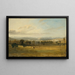 Esquisse af Leighton Hall Lancashire, bjergene i Lake District i det fjerne - John Constable — indrammet kunstværk på væggen