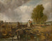 Studie af en båd, der passerer en sluse - John Constable — visning af kunstværket
