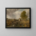 Studie af en båd, der passerer en sluse - John Constable — indrammet kunstværk på væggen