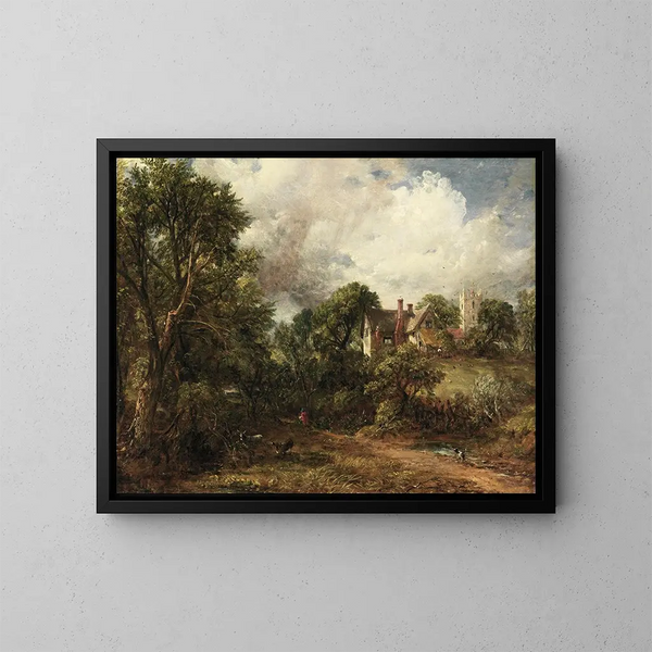 La ferme de Glebe - John Constable — indrammet kunstværk på væggen