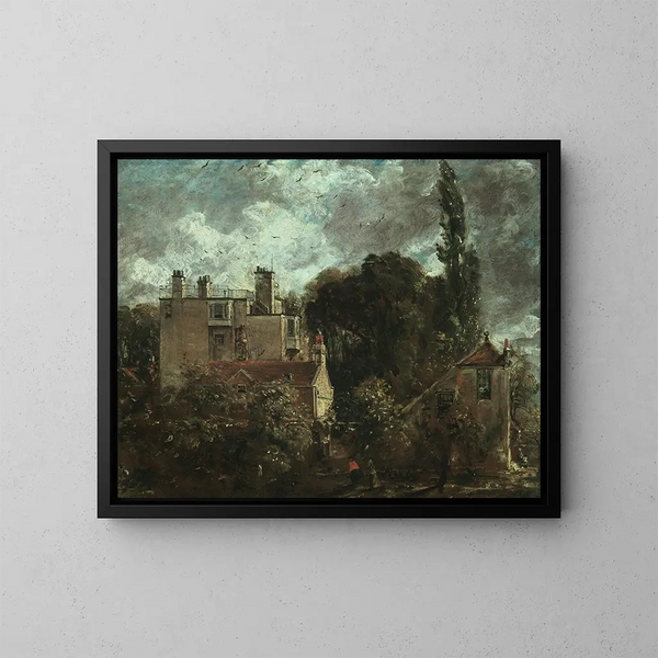 Le Bosquet eller Maison des Amiraux i Hampstead - John Constable — indrammet kunstværk på væggen